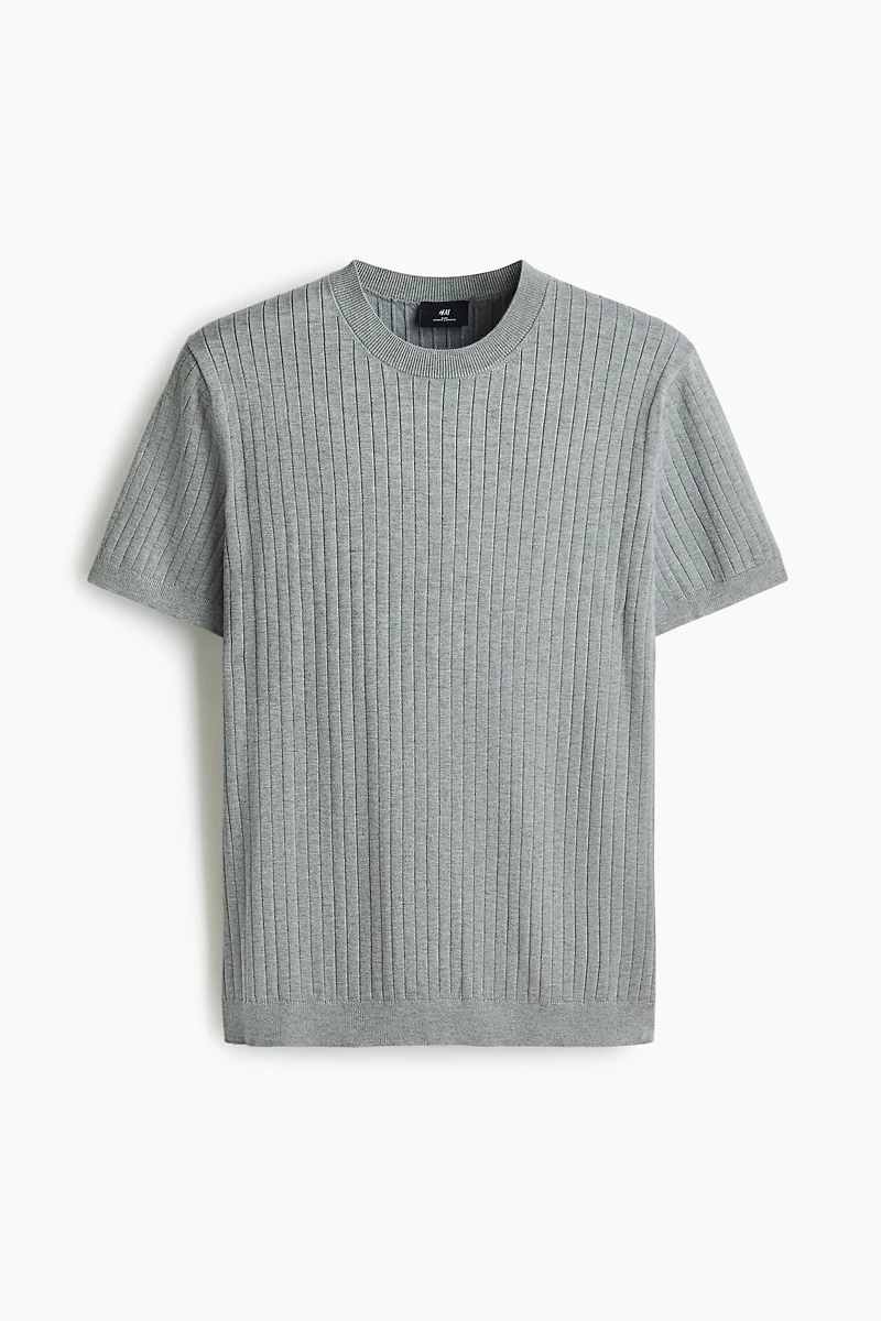 Slim-Fit Knit T-Shirt