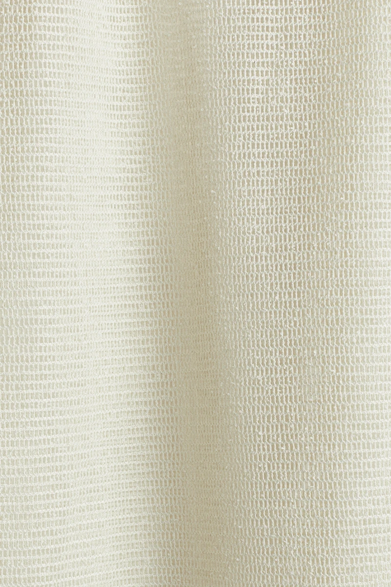 Wide-Leg Hole-Knit Pants