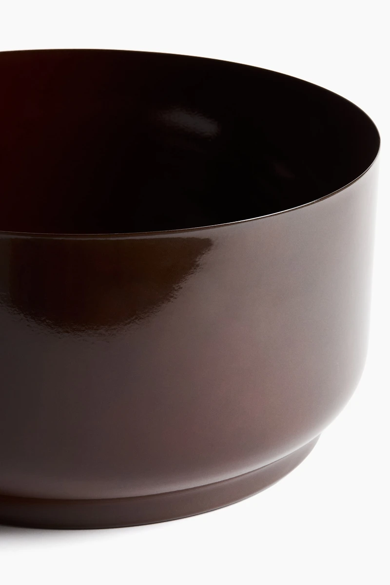 Wide Plant Pot in Metal