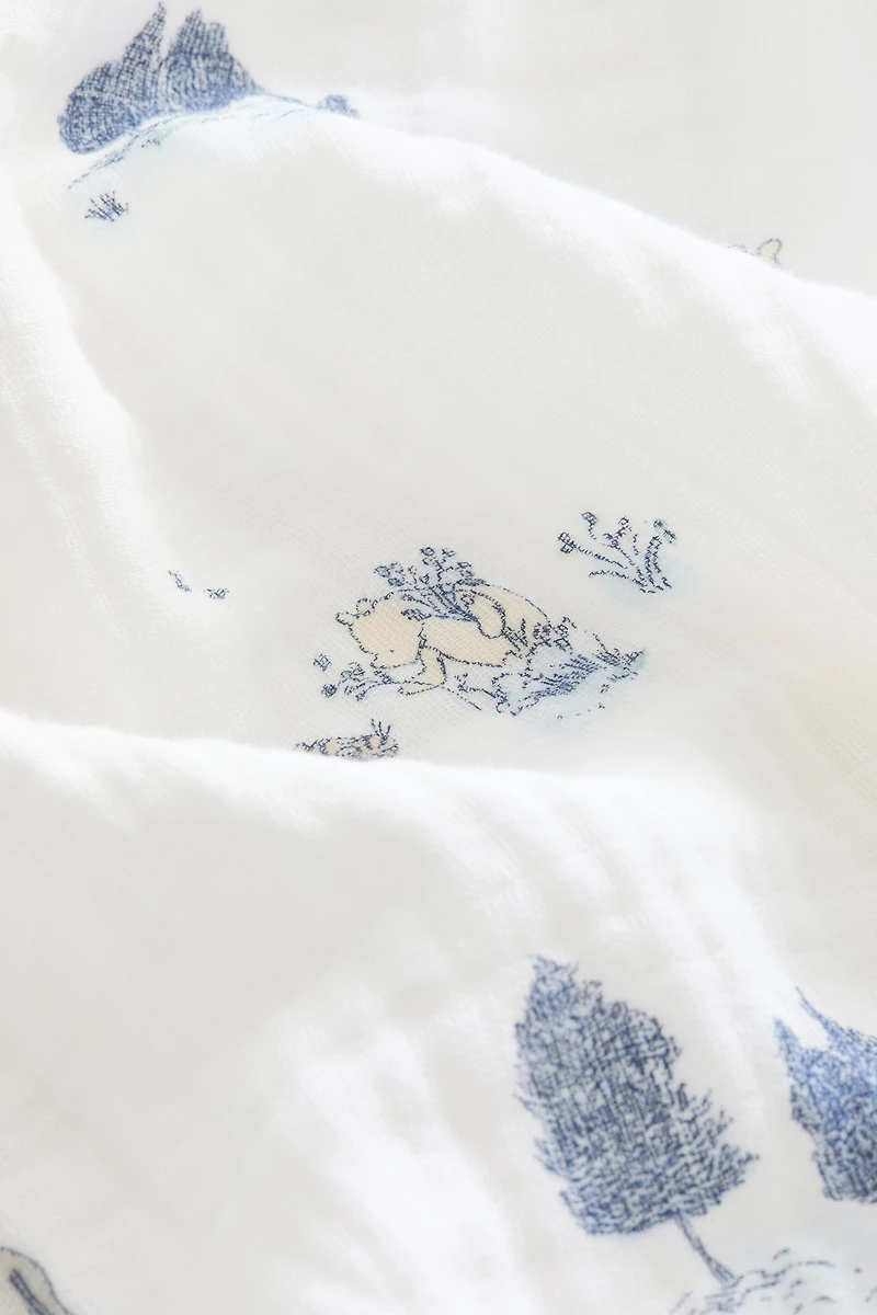 Patterned Muslin Baby Blanket