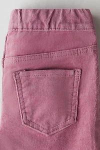 Pantalon ultra-moulant évasé en velours côtelé