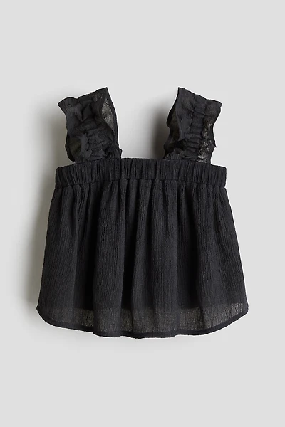 Crinkled Chiffon Top