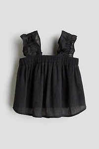 Crinkled Chiffon Top