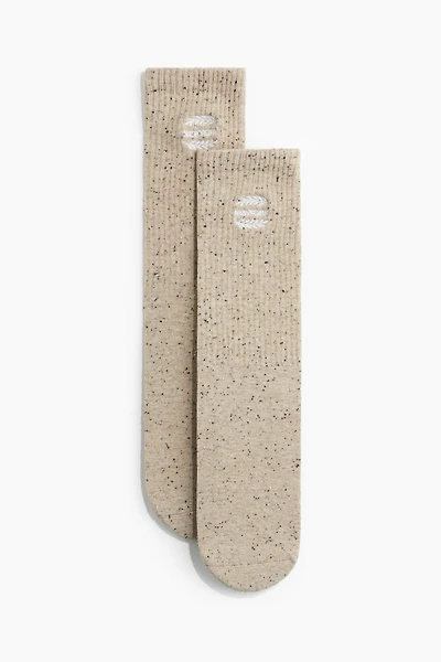 Motif-Detail Socks