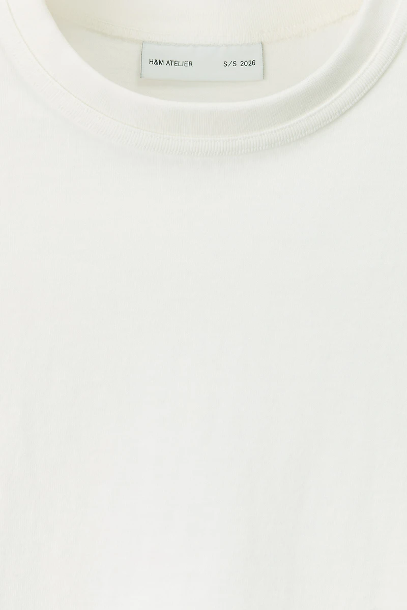 Loose-Fit Long-Sleeved Cotton T-Shirt