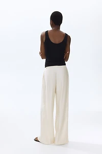 Wide-Leg Dress Pants