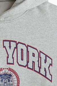 Loose-Fit Printed Hoodie