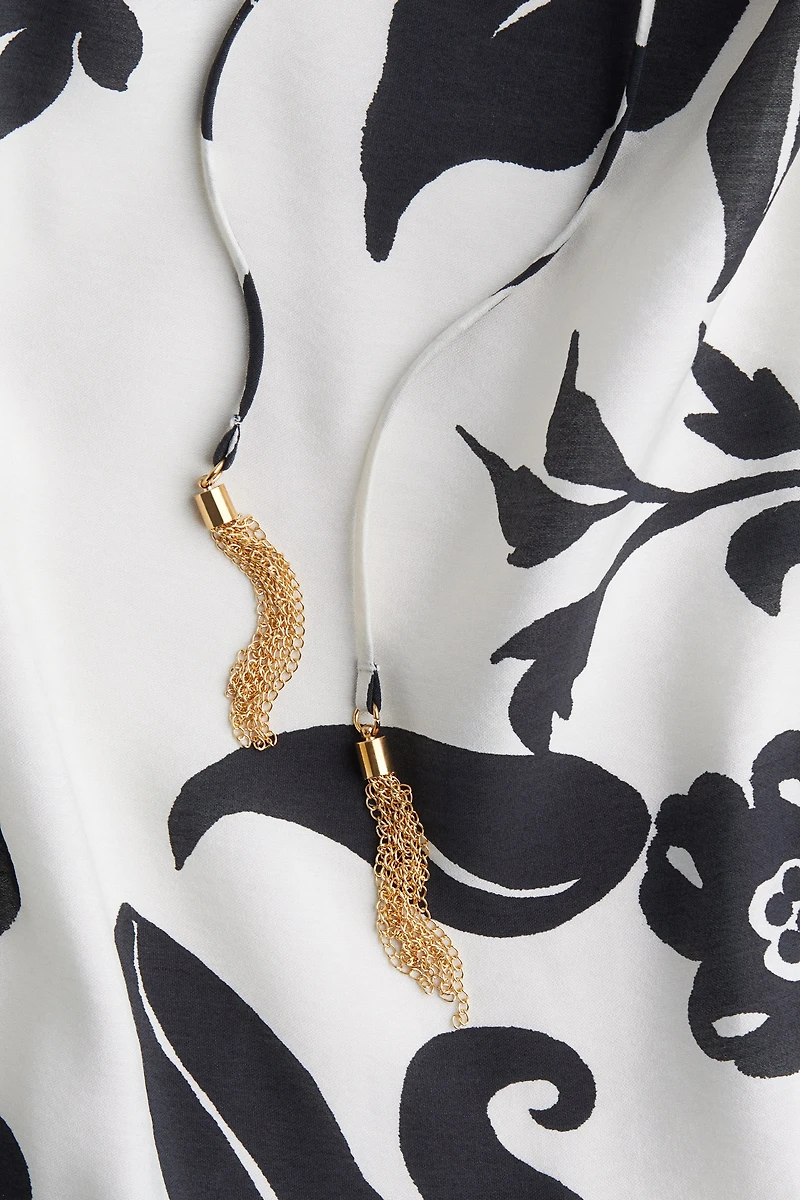 Drawstring-Detail Dress