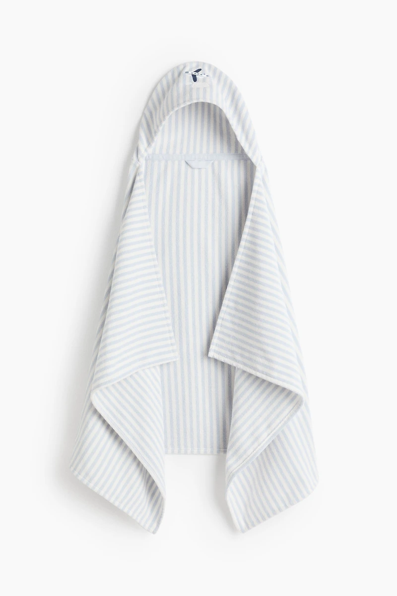 Embroidered-Detail Hooded Bath Towel