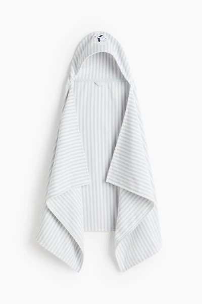 Embroidered-Detail Hooded Bath Towel
