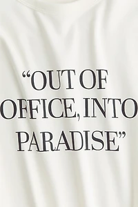 Printed Viscose-Blend T-Shirt