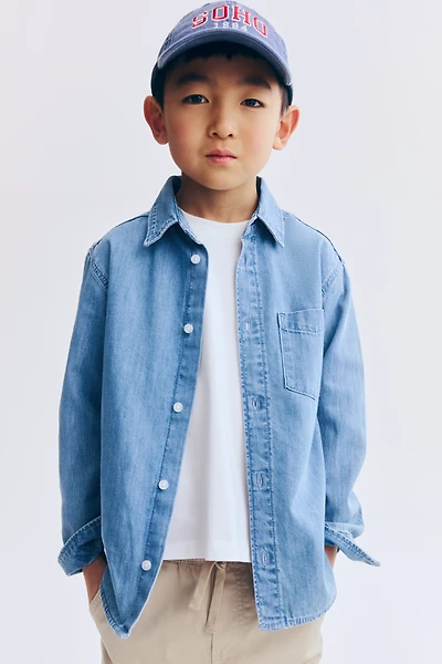 Chemise en denim de coton