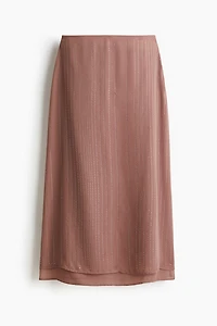 Rhinestone-Embellished Chiffon Skirt