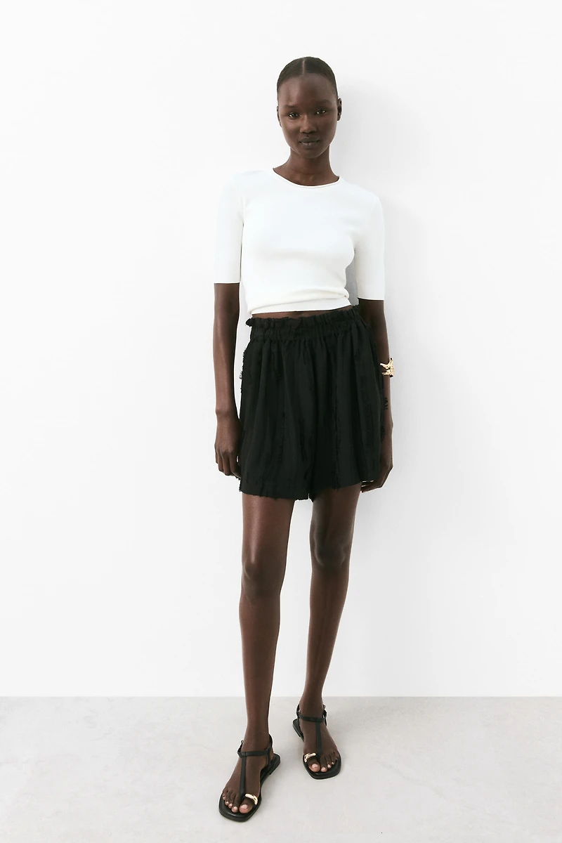 T-shirt en tricot fin