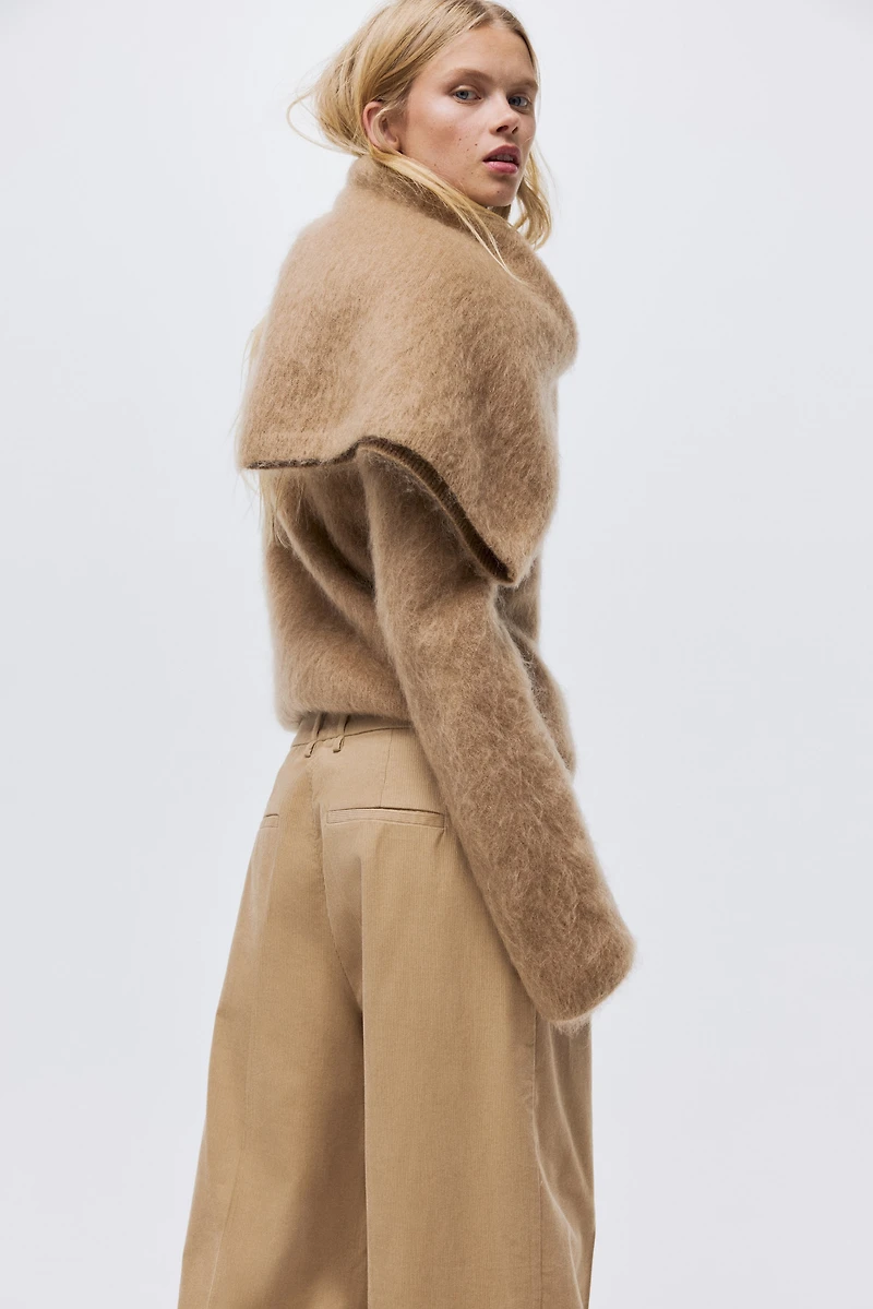 Wide-Leg Corduroy Pants