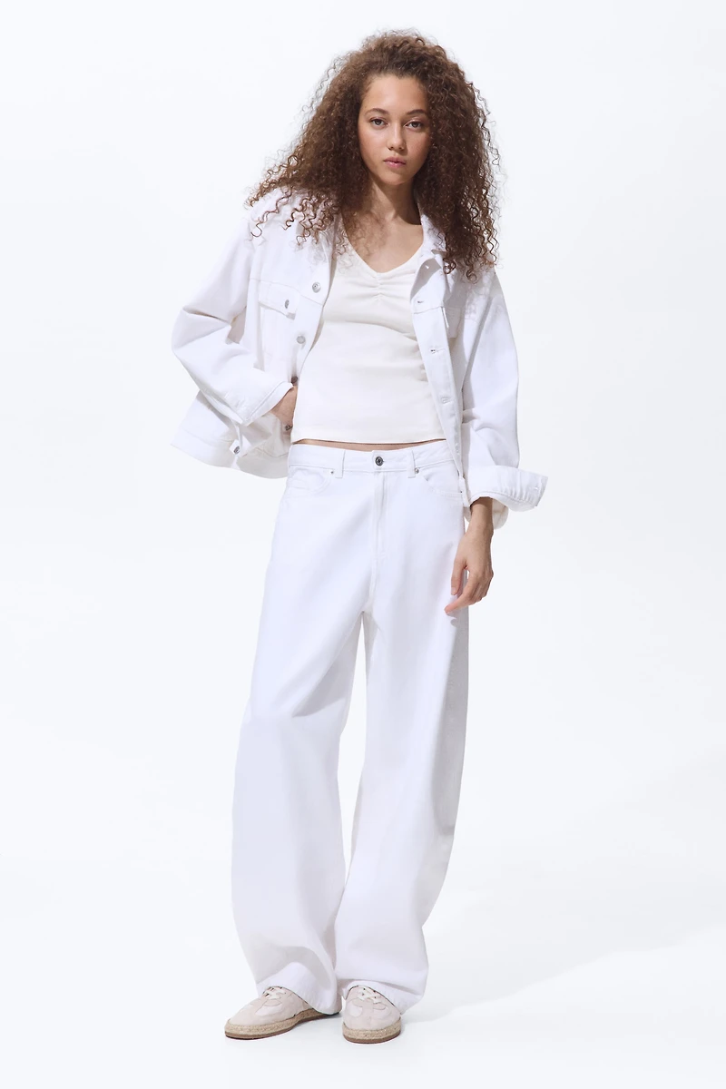 Ribbed V-Neck Top