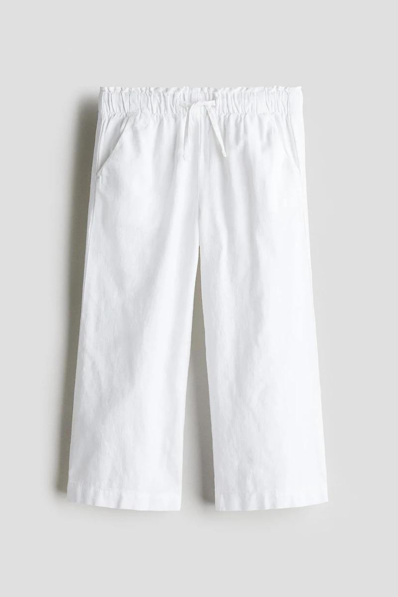 Pantalon en lin mélangé