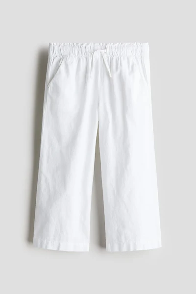 Pantalon en lin mélangé