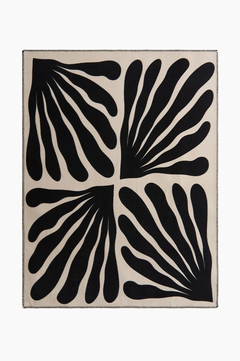 Patterned Fleece Throw