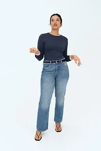 Long-sleeved Microfiber Top
