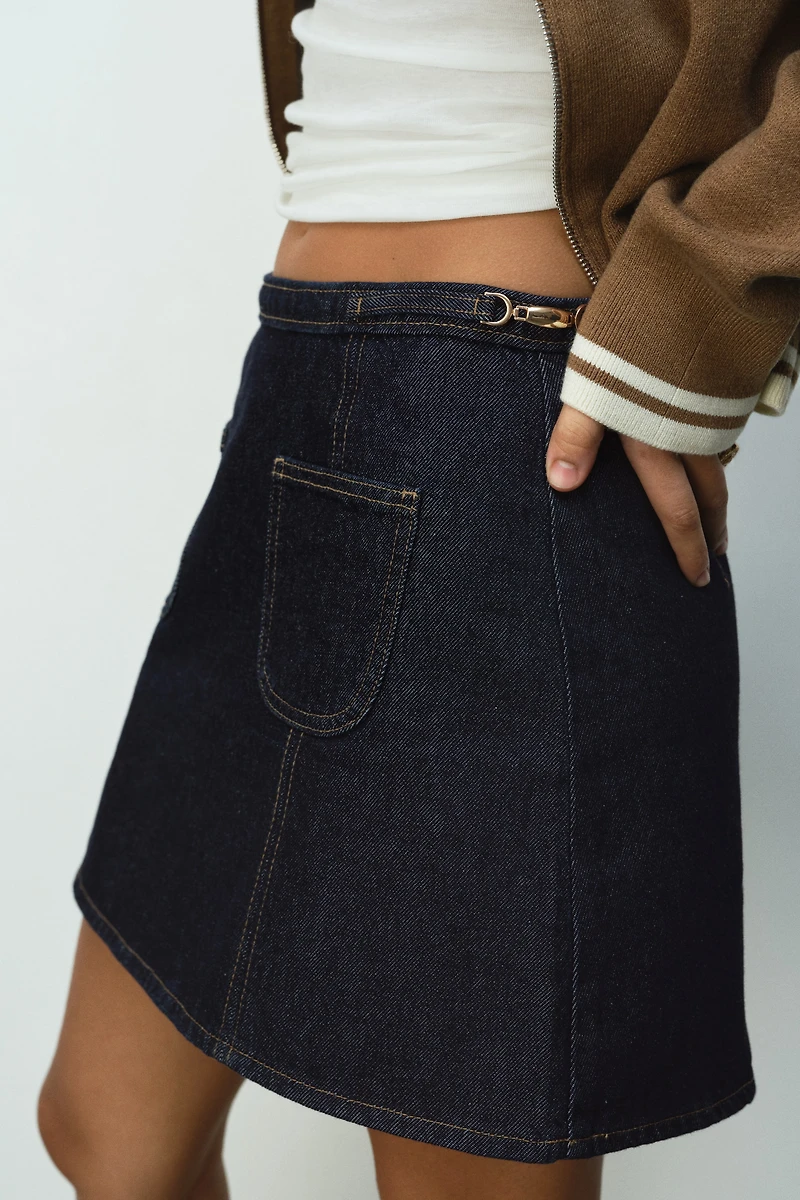 A-Line Denim Skirt