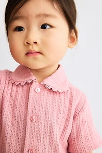 2-Piece Pointelle-Knit Set