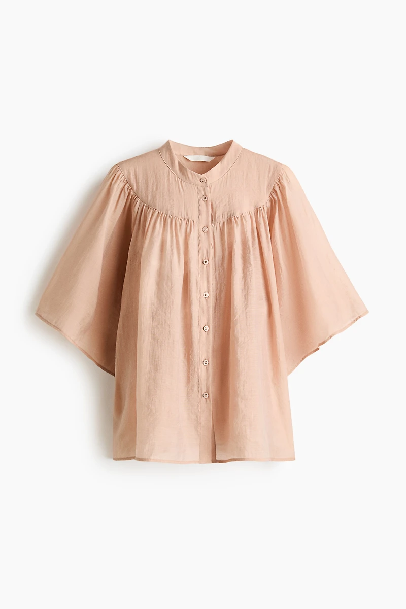 Butterfly-Sleeved Blouse
