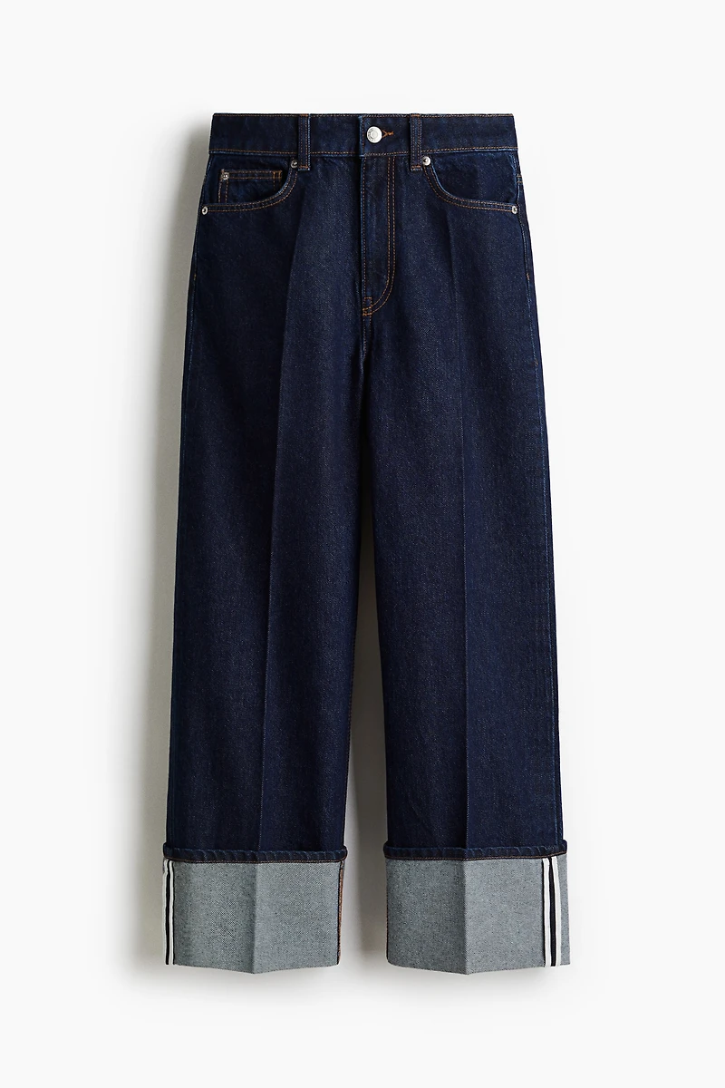 Wide High Ankle Jeans