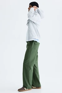 Pantalon décontracté en sergé
