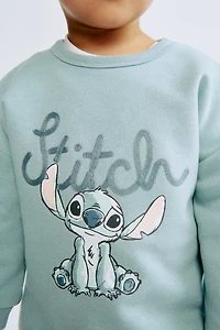 Motif-Detail Brushed-Inside Sweatshirt