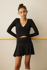 Wrap-Front Sports Top with SoftMove™