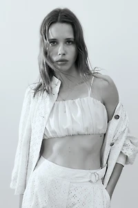 Eyelet-Embroidered Cotton Jacket