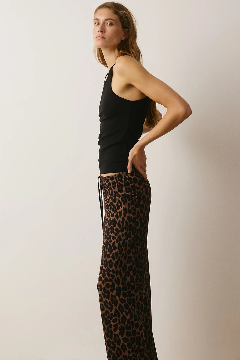 Cotton-Blend Pajama Pants