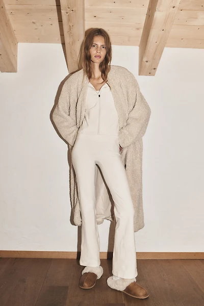 Flared Sports Fleece Leggings with SoftMove™