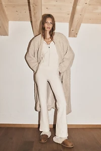 Flared Sports Fleece Leggings with SoftMove™