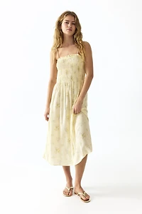 Smocked Strappy Dress