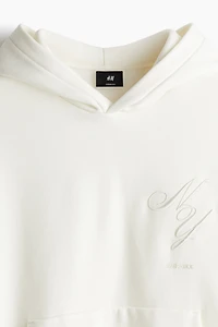 Loose-Fit Printed Hoodie