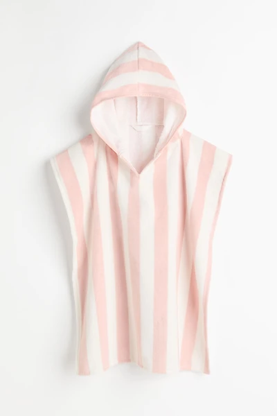 Cape de bain rayée en coton