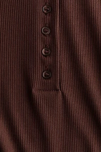 Ribbed Thong Bodysuit