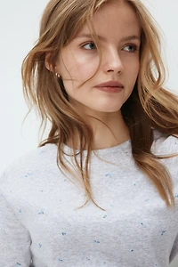 MAMA Pyjama en jersey pointelle