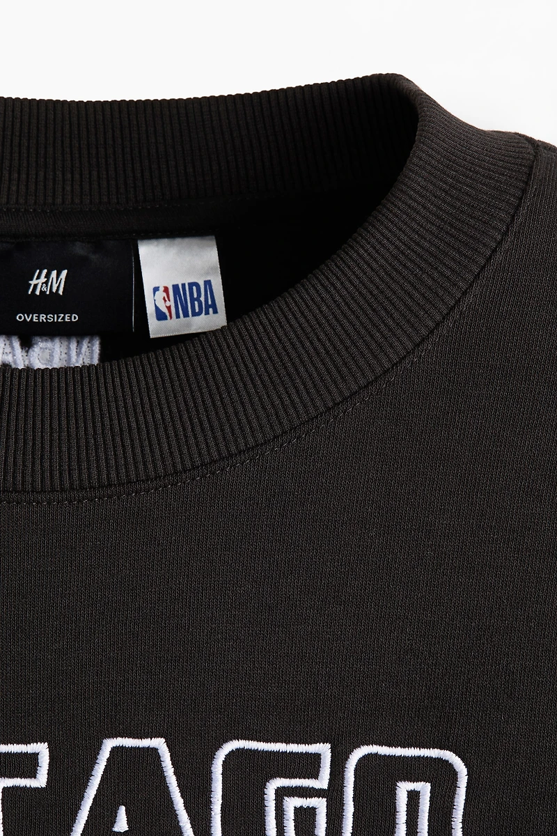 Oversized Printed Sweatshirt