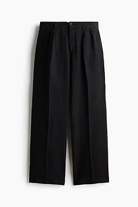 Loose-Fit Wide-Leg Linen Pants