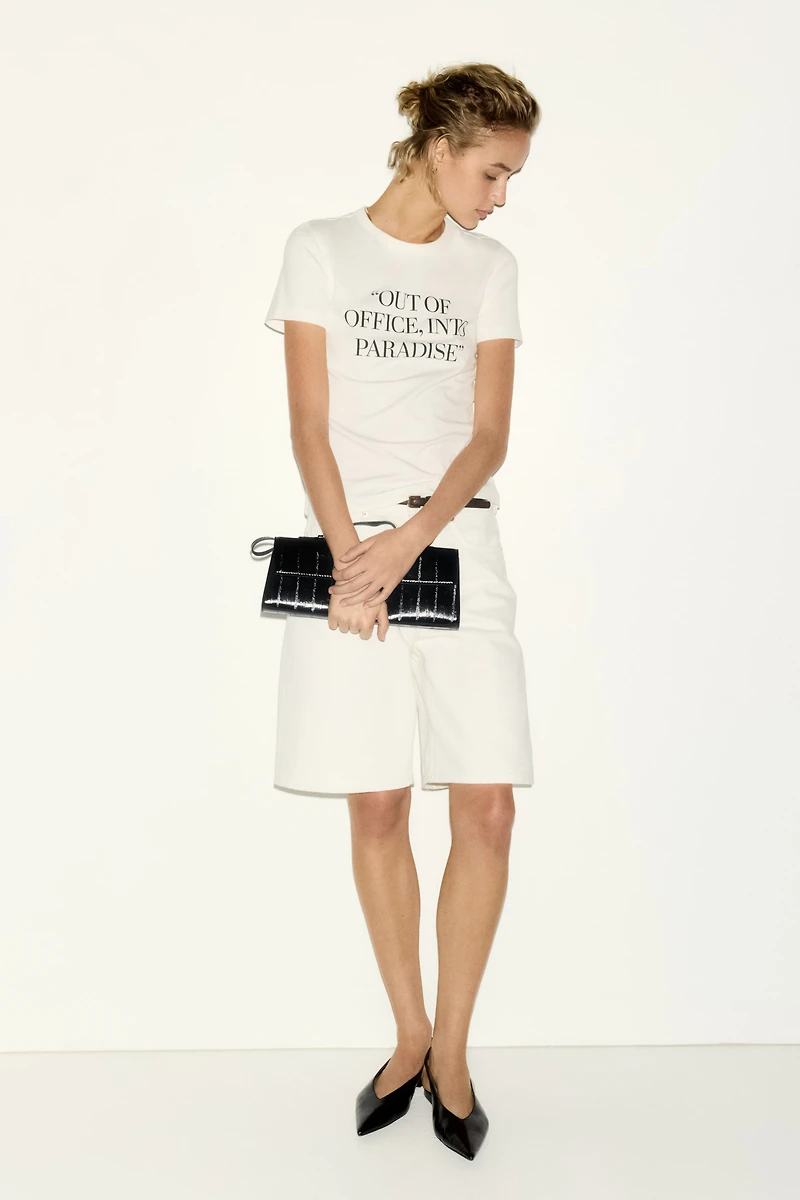 Printed Viscose-Blend T-Shirt