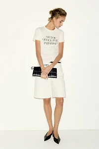 Printed Viscose-Blend T-Shirt