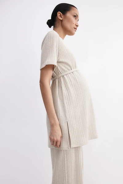 Ensemble 2 pièces MAMA en tricot côtelé