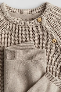 2-piece Knit Cotton Set