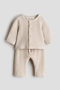 Ensemble 2 pièces en coton gaufré