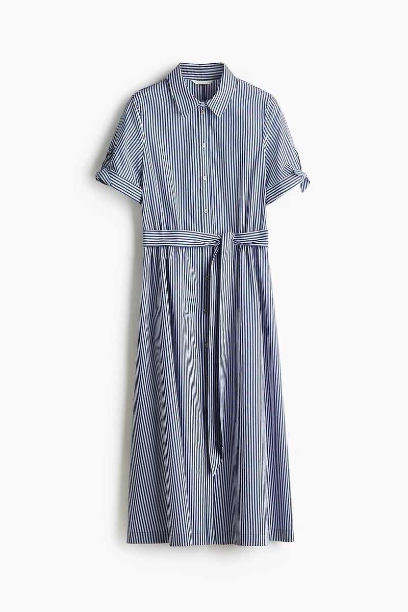 Short-Sleeved Shirt Dress