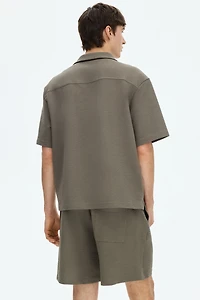 Relaxed-Fit Waffled Shorts