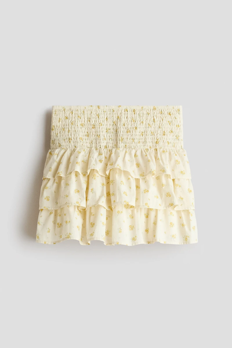 Tiered Cotton Skirt